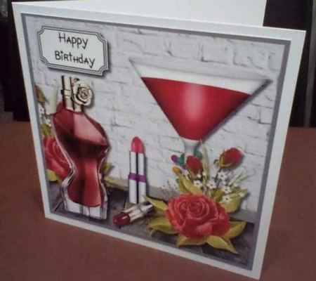 Ladies Accessories Birthday card topper by Benita Jenkinson