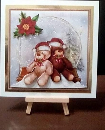 Christmas Teddies Mini kit 7x7 by Benita Jenkinson
