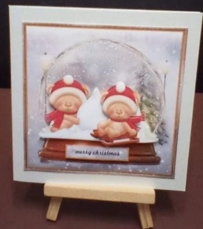 Snow Fun Quick Card  7x7 by Benita Jenkinson