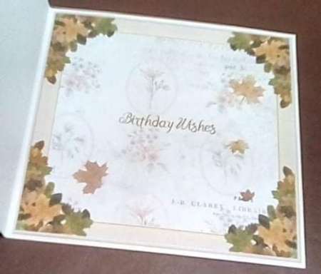 Autumn Blessings 7x7ins Insert 2 by Benita Jenkinson