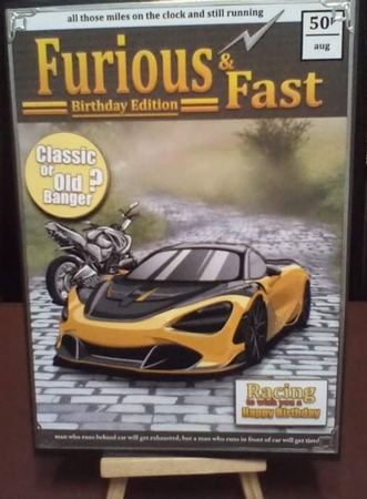 Car Magazine Birthday Card by Benita Jenkinson