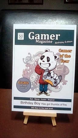 Gamer Magazine Birthday Card by Benita Jenkinson