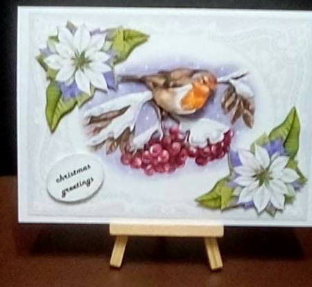 Christmas Robin A5 Mini Kit by Benita Jenkinson