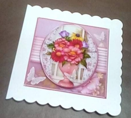 Vase of Flowers - Decoupage Card Mini Kit by Benita Jenkinson
