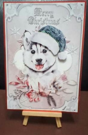 Christmas Husky 1 Mini Kit by Benita Jenkinson