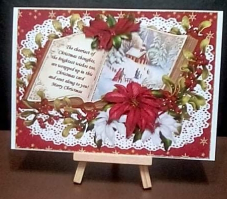 Vintage church open book scene mini kit  by Benita Jenkinson