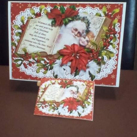 Vintage Santa open book scene mini kit  by Benita Jenkinson
