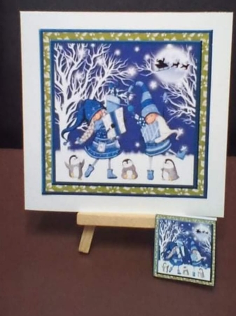 Christmas gnomes decoupage mini kit  by Benita Jenkinson