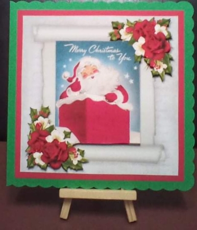 Vintage Santa  Scroll Mini Kit by Benita Jenkinson