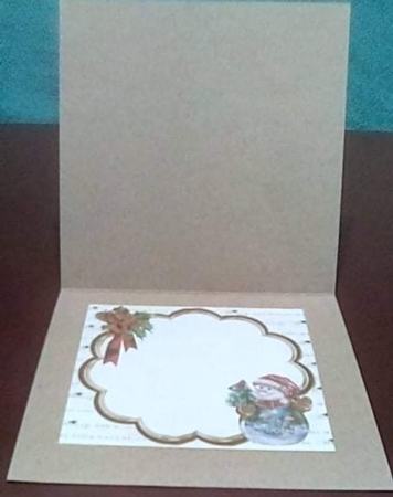 7x7 beautiful Christmas snowman 2 insert by Benita Jenkinson