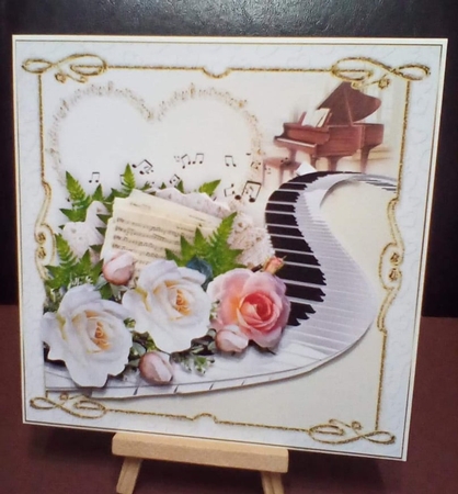 8x8 music and roses anniversary mini kit by Benita Jenkinson