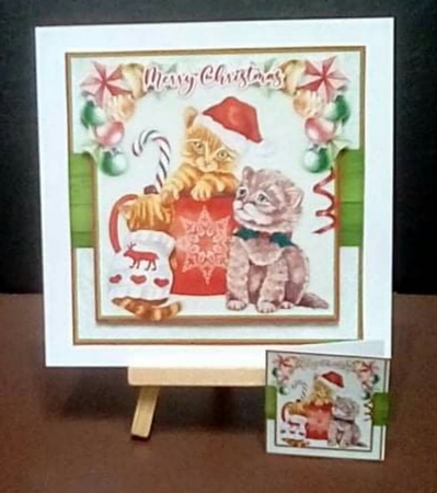 Kitten Christmas Mini Kit by Benita Jenkinson