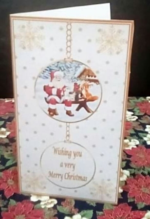Santa & friends bauble money wallet by Benita Jenkinson