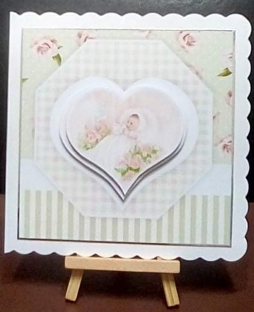 Quick Card Vintage Baby Girl by Benita Jenkinson