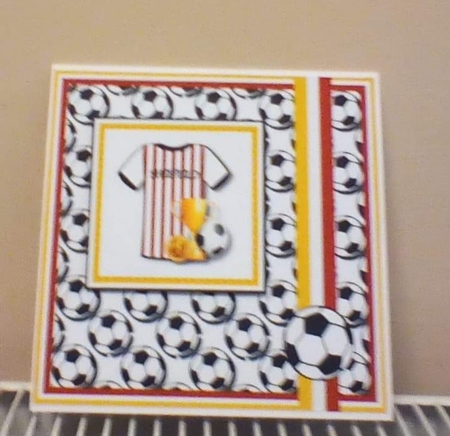 7x7 Sheffield Card Front, Topper & Decoupage with Sentiments by Benita Jenkinson