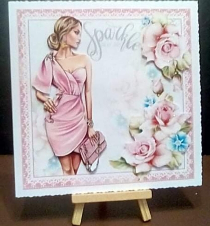 8x8 Sparkle birthday wishes mini kit by Benita Jenkinson