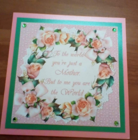 8x8 Circle of roses for mother mini kit by Benita Jenkinson
