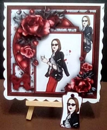 Black & Red Bumper Kit #1  NO DECOUPAGE**  by Benita Jenkinson