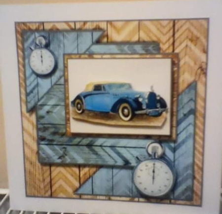 Male Card Classic Car Mini Kit by Benita Jenkinson