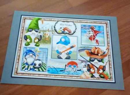 Sporty Gnomes 02 Male Mini Page Kit by Benita Jenkinson