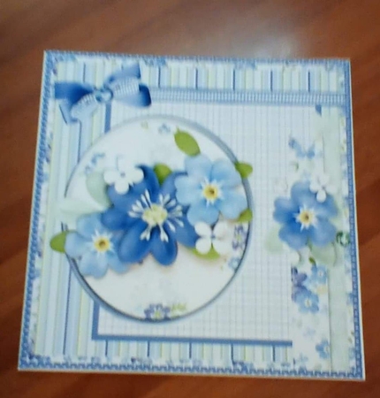 Forget me not flowers 7x7 by Benita Jenkinson