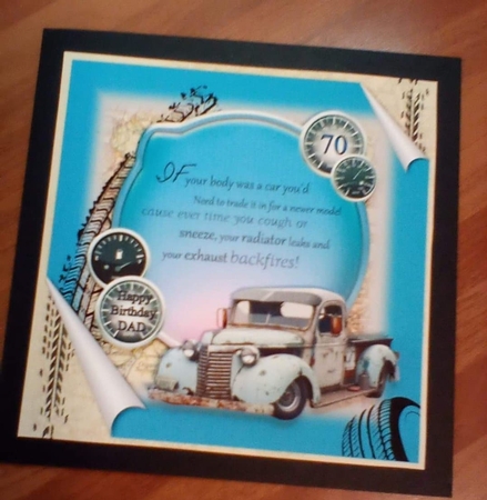 Funny Blue Rust Card by Benita Jenkinson