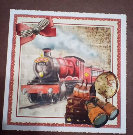 8x8 Vintage train ride mini kit by Benita Jenkinson