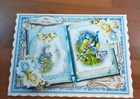 A5 Open Book Of Birds 02 Mini Page Kit  by Benita Jenkinson