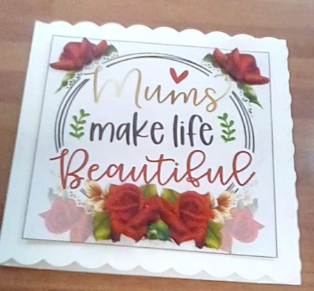 8x8 mums make life beautiful mini kit by Benita Jenkinson