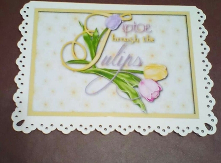 Easter Spring Tulips A4 by Benita Jenkinson