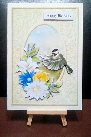 A5 Springflowers& Bird Mini Kit by Benita Jenkinson