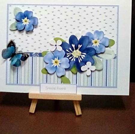forget me not flowers A5 by Benita Jenkinson