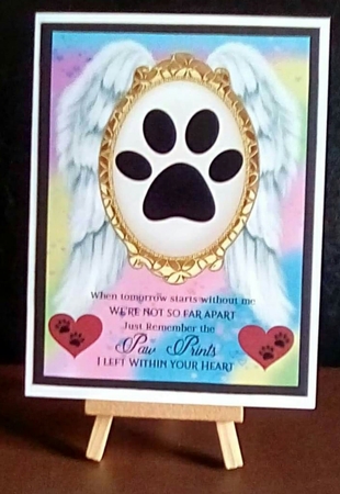 When tomorrow pet loss topper 17(paw) by Benita Jenkinson