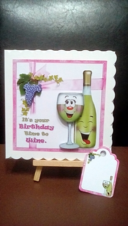 Time to  wine 8x8 & A4 mini kit by Benita Jenkinson