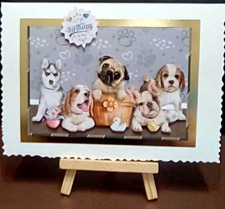 Cute Dogs Brown Mini Kit by Benita Jenkinson
