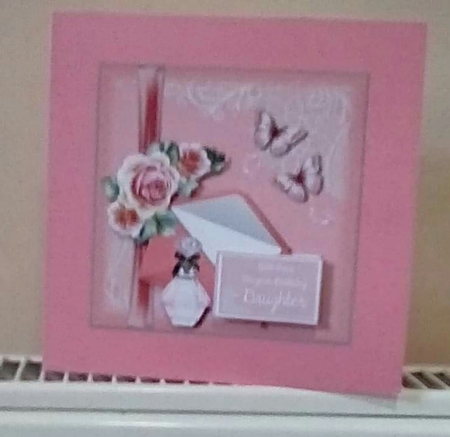 Salmon Pink Envelope and Flowers by Benita Jenkinson