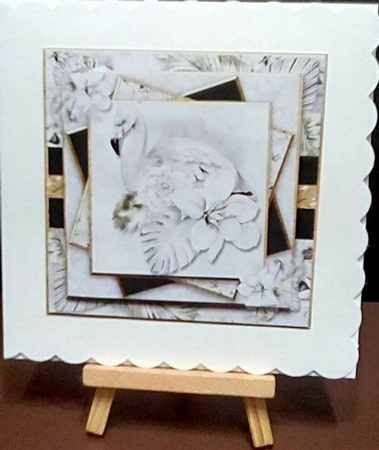 White Birds Card Front Kit by Benita Jenkinson