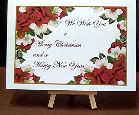 Christmas  Roses  Toppers by Benita Jenkinson