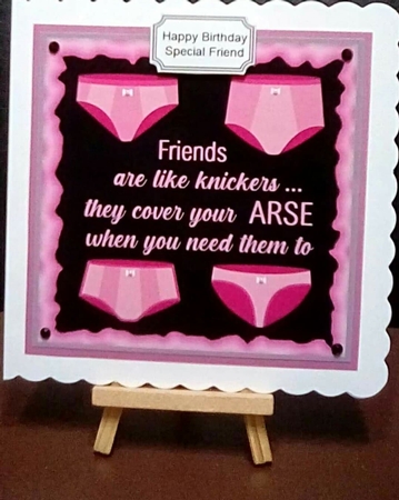 Friends are like Knickers by Benita Jenkinson