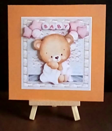 7x7 Mini Kit, Beautiful Baby Girl Bear by Benita Jenkinson