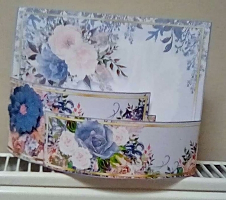 Blush and Blue Bendi Fold by Benita Jenkinson