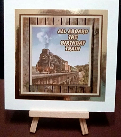 All aboard decoupage mini kit & - male birthday / fathers day by Benita Jenkinson