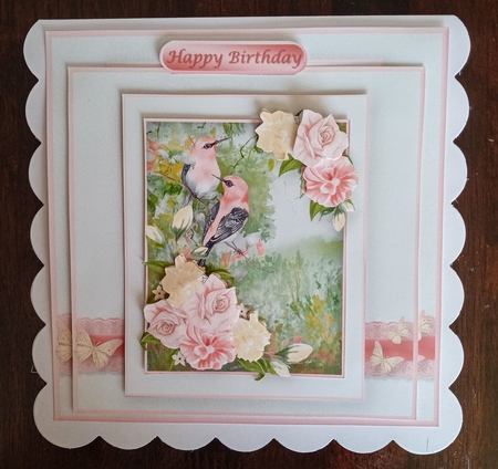 Garden Birds - Decoupage Card Mini Kit by Benita Jenkinson