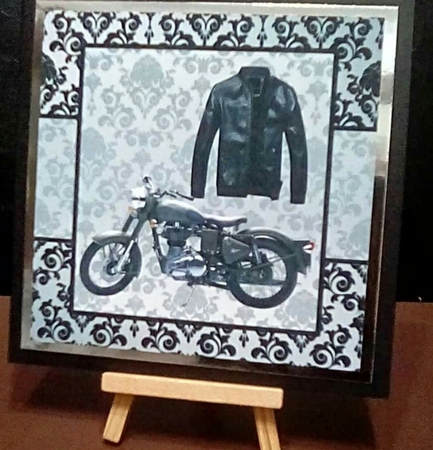 MONOCHROME BIKER BIRTHDAY by Benita Jenkinson