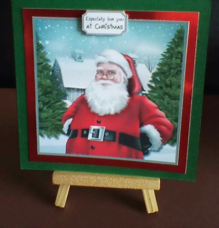 Santa Card Topper by Benita Jenkinson