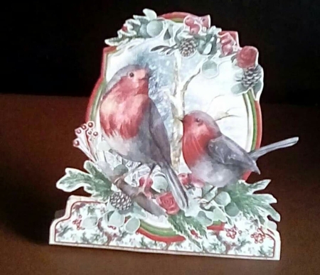 Festive Winter 1D Shaped 6x6 Card & Envelope Kit by Benita Jenkinson