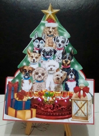 A Pawfect Christmas Tree 04 Shaped Mini Page Kit  by Benita Jenkinson