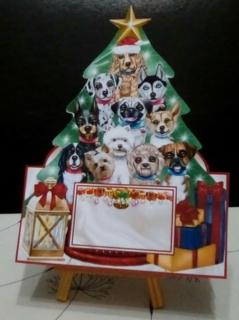 A Pawfect Christmas Tree 04 Shaped Mini Page Kit  by Benita Jenkinson