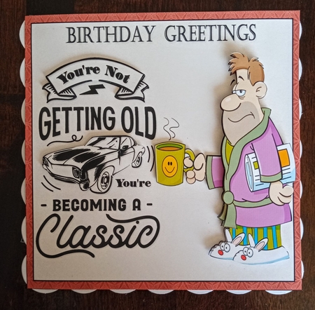 8x8 Classic male birthday greetings 2 mini kit by Benita Jenkinson