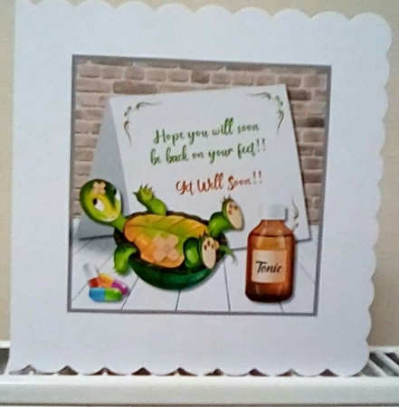 Hope you will soon be back on your feet Get Well by Benita Jenkinson
